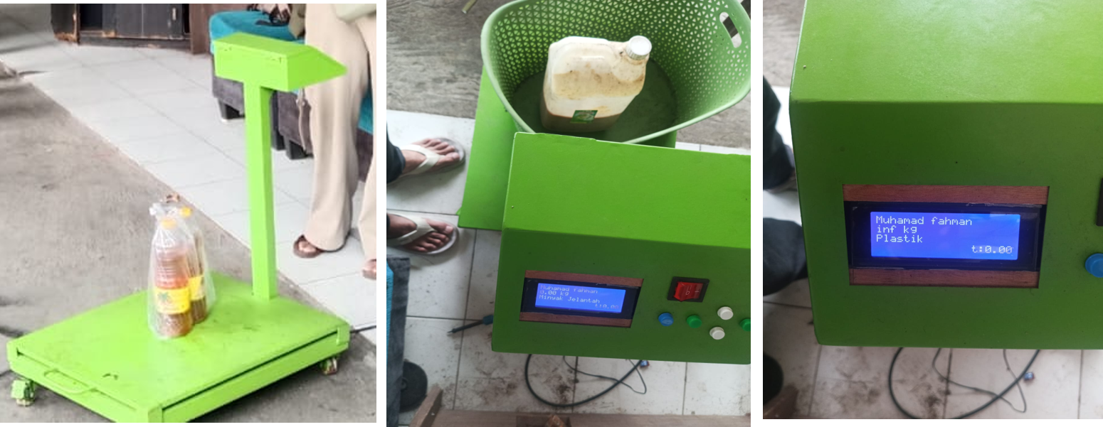 Perangkat Smart Timbangan IoT Bank Sampah Hijau Berkah