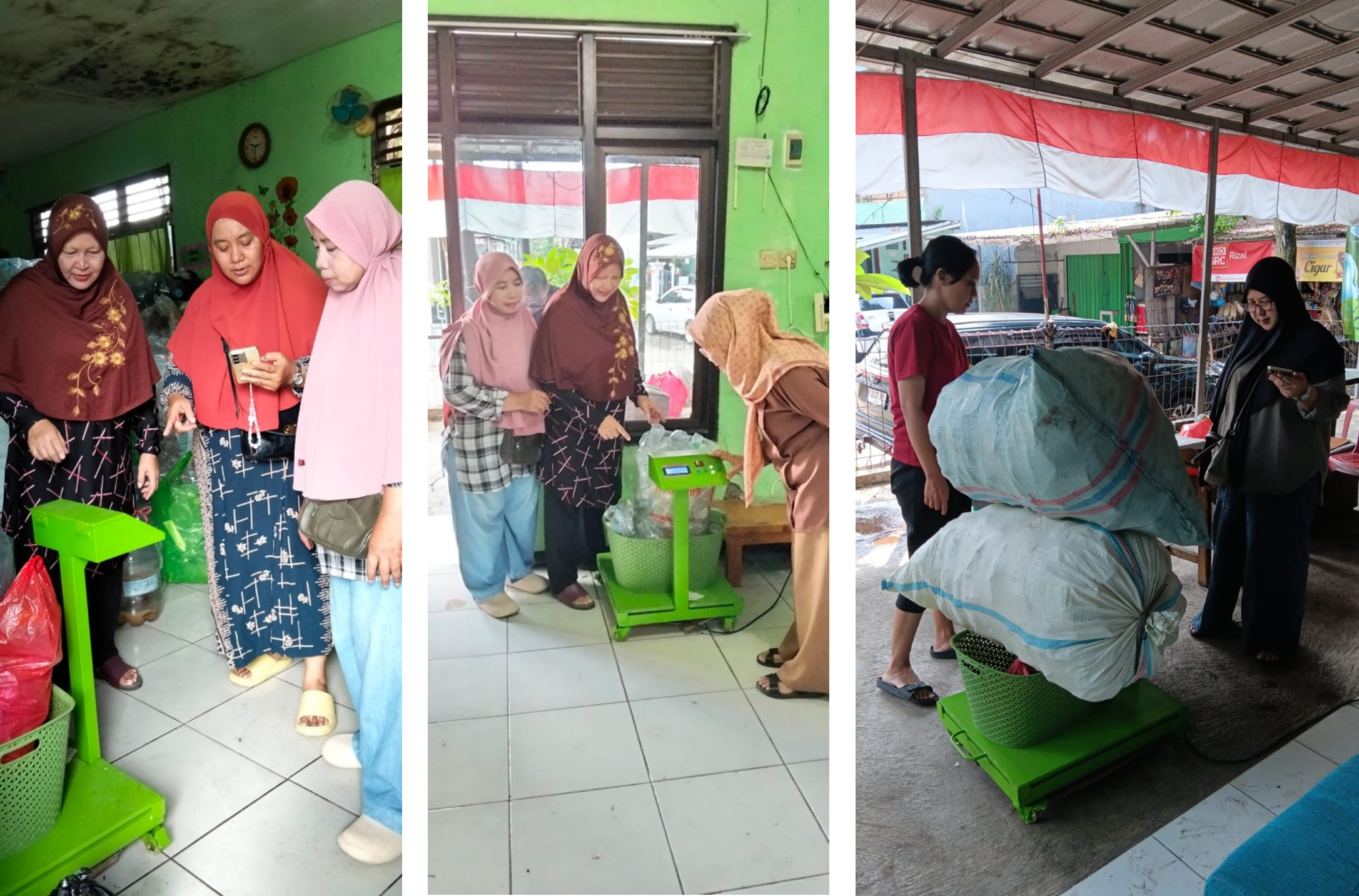 Kegiatan Pemilahan dan Penimbangan Sampah Warga RW 09 Kranji